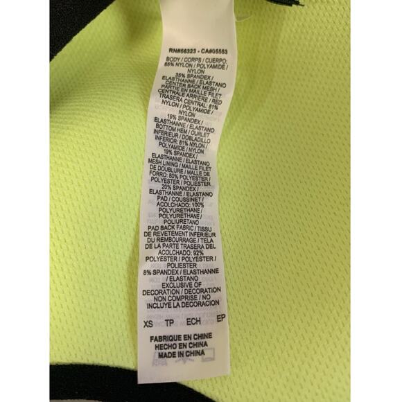 Nike Women’s XS Motion Adapt High Support Sports Bra, Black / Glow Volt - Picture 6 of 8